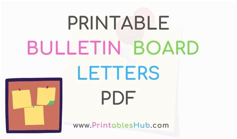 printable letters  bulletin board