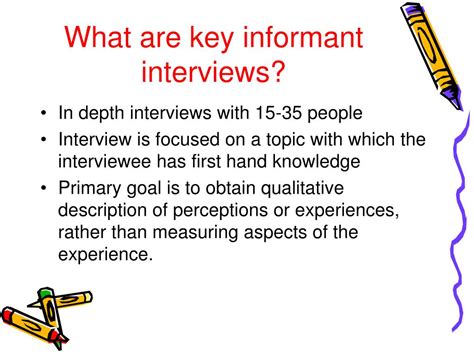 conducting key informant interviews powerpoint