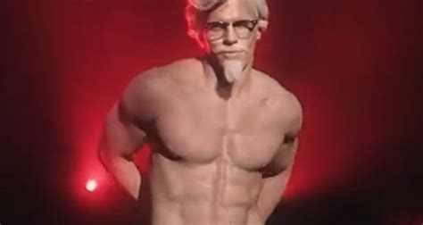 kfc s colonel performs strip tease for mother s day uk