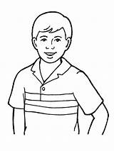 Brother Drawing Boy Coloring Pages Drawings Man Shirt Wearing Library Young Lds Inclined Primarily Family Symbols Primary sketch template
