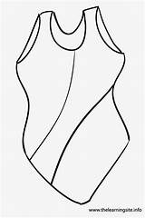 Coloring Suit Bathing Swimsuit Template Outline sketch template