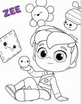 Zee Grizelda Bartleby Characters Rainbows sketch template