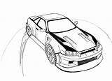 Coloring Pages Drift Drifting Car Cars Toyota Supra Nissan Drawing Colouring Mark Round Making Printable Colour Outline Getdrawings Getcolorings Blank sketch template