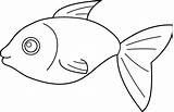Fish Clip Drawing Outline Clipart Coloring Line Pages Happy Cliparts Drawings Color Colouring Simple Easy Transparent Wikiclipart Library Template Printable sketch template