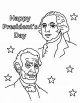 Coloring Presidents Pages President Printable Lincoln Worksheets Kids Abraham Roosevelt Washington Sheets Color Hat Preschool Drawing George Jefferson Thomas Happy sketch template