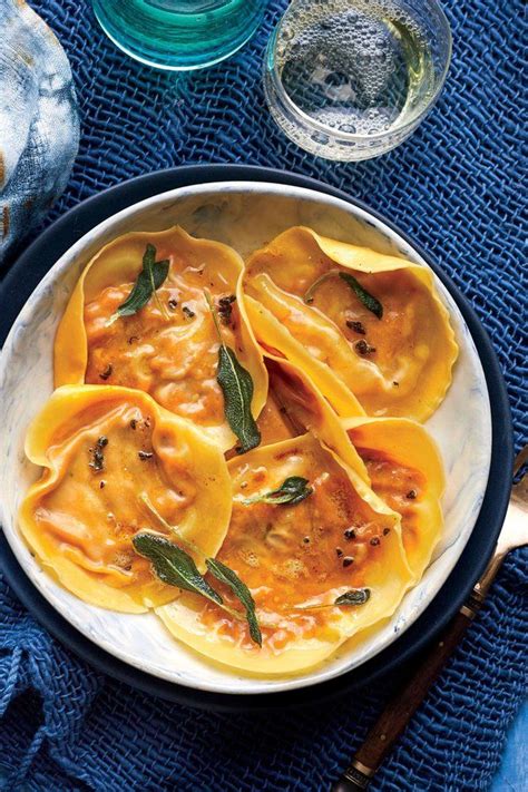 Pumpkin Ravioli With Sage Brown Butter Recipe Southern Living