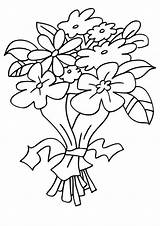 Bouquet Coloring sketch template