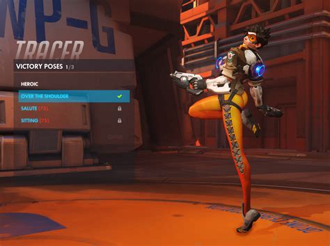 tracer has a new over the shoulder pose in overwatch