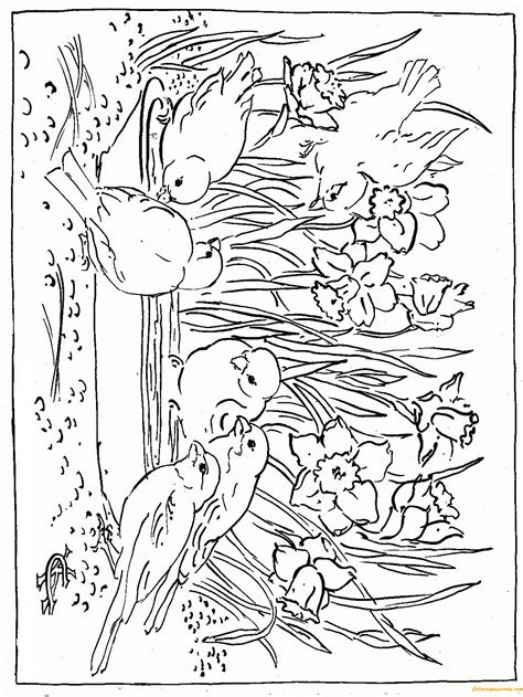 nature coloring pages  printable moments  escape  discovery
