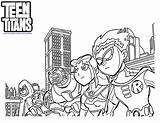 Coloring Teen Pages Titan Titans Library Clipart Sheet Go sketch template