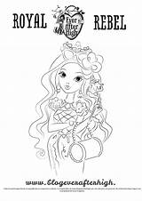 Coloring High Briar Ever After Pages Beauty Print Ella Printable Getcolorings Color sketch template