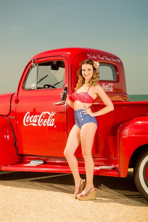 2016 ☞ hot rod pickup truck and the beautiful pin up girl ☆ holly h ☆ holly h