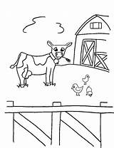Coloring Farm Pages Kids Animal Printable sketch template