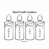 Advent Coloring Countdown sketch template