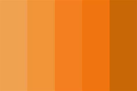 shades  orange color palette