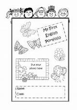 Portfolio English First Cover Worksheet Esl Students Beautiful sketch template