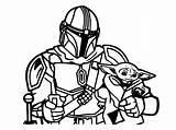 Mandalorian Pages sketch template