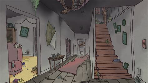 haunted house concept art animation background  critterfitz