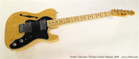 fender telecaster thinline guitar natural  wwwfretcom