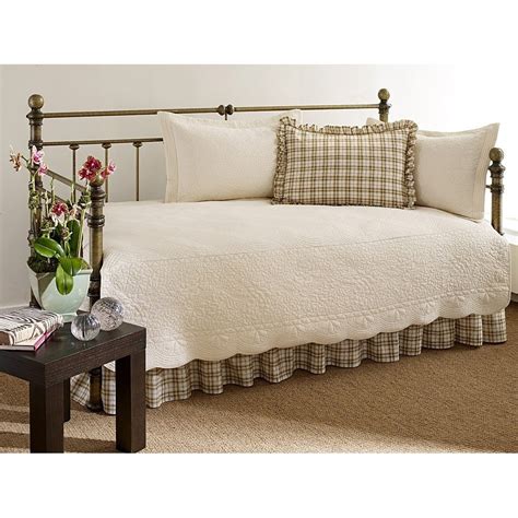 percent cotton  piece daybed bedding set  ivory  storenvy