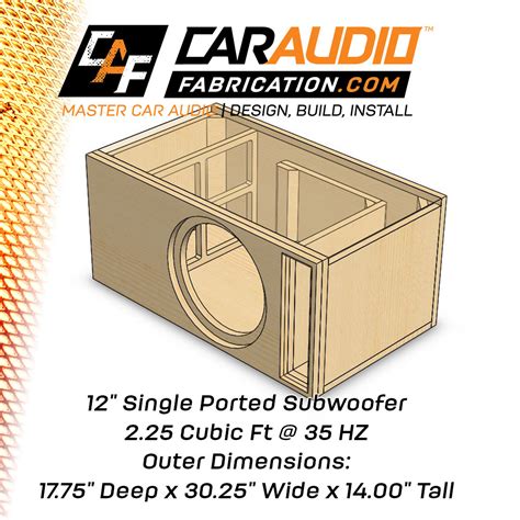 single ported  design cubic ft  hz caraudiofabrication ubicaciondepersonascdmxgobmx