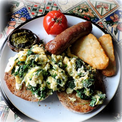 healthy big breakfast  english kitchen