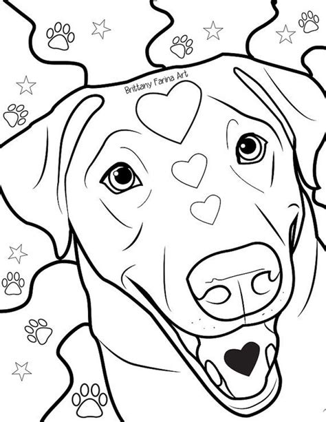 coloring page lab coloring page dog coloring page etsy dog coloring