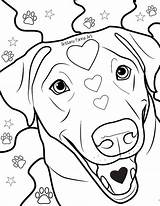 Coloring Pages Lab Dog Puppy Etsy Adult Labrador Colouring Book Sold sketch template