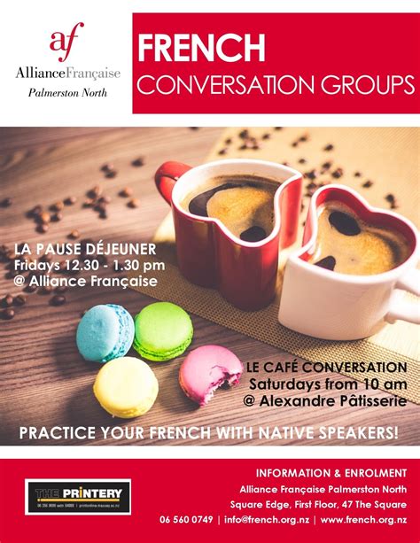Alliance Francaise Palmerston North French Conversation Groups