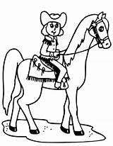 Cowgirl Coloring Horse Pages Riding Clipart Cowboy Silhouette Printable Getdrawings Pembroke Welsh Corgi Boots Getcolorings Kids Color sketch template