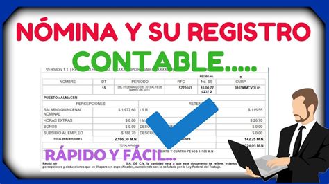 ⭐quÉ Es La NÓmina Y Su Registro Contable 👉👉paso A Paso 😎 Youtube