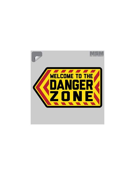 danger zone decal