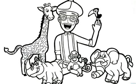 downloading  printable blippi coloring pages  kids  day