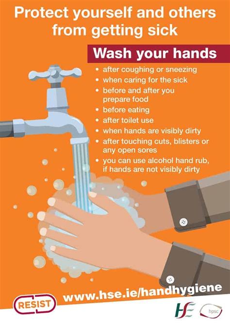 5 hand hygiene poster english comhairle contae mhuineacháin