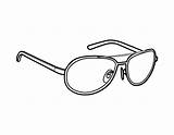 Coloring Eyeglasses Lunette sketch template
