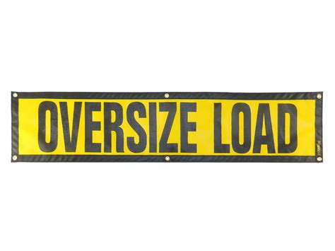 grommet escort oversize load sign oversize warning products