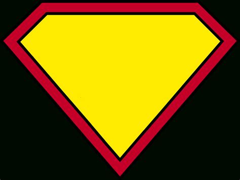 blank superman logo template