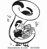 Sousaphone Clipart Illustration Royalty Toonaday sketch template