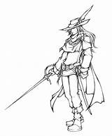 Mage Dissidia sketch template