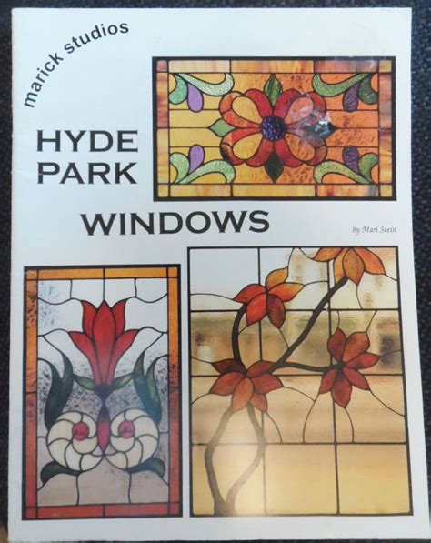 Rare Hyde Park Windows Stained Glass Pattern Book By