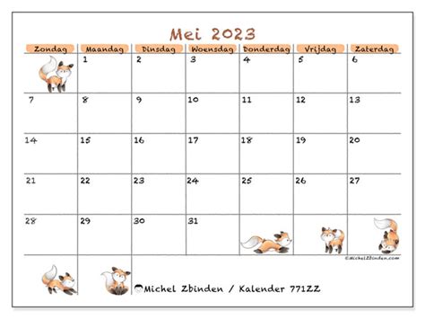 kalender mei  om af te drukken zz michel zbinden sr
