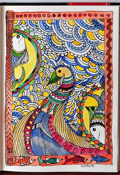 madhubani indian folk art niji creative collective