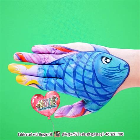 hand painting hand art illusion  creative advertising happier