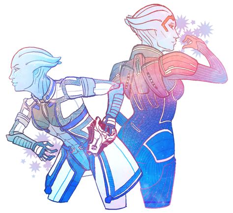 liara and samara by regeener on deviantart with images