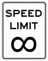 Limit Speed Sign Stock Depositphotos sketch template