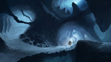 sci fi cave hd wallpaper