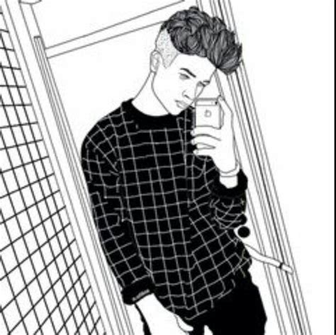 outlines boys tumblr outline drawings tumblr girl drawing hipster