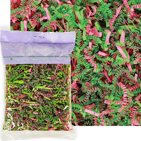 green pink paper easter grass oz party city