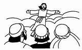 Ascension Jesus Hemelvaart Aufstieg Malvorlagen Animaatjes Colouring Malvorlagen1001 sketch template