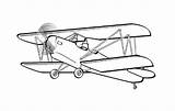 Biplane Coloring Pages Getdrawings sketch template